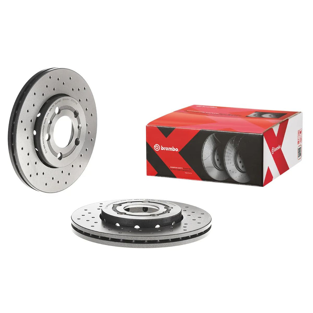 Brembo 09.7011.1X Xtra   ( ) - 256mm｜Brembo 09.7011.1X Xtra 鑽孔迫力碟 (前) - 256mm