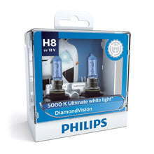 Load image into Gallery viewer, Philips DiamondVision H8 鹵素頭燈燈膽 5000K (一對)【DiamondVision】