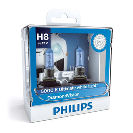 Philips DiamondVision H8 鹵素頭燈燈膽 5000K (一對)【DiamondVision】