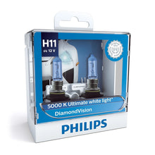 Load image into Gallery viewer, Philips DiamondVision H11 鹵素頭燈燈膽 5000K (一對)【DiamondVision】