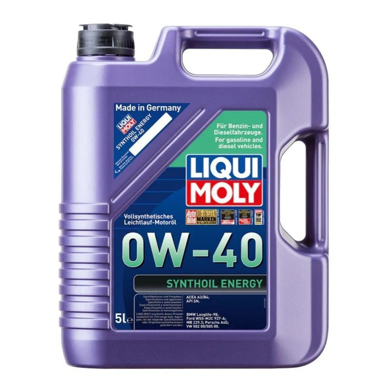 LIQUI SYNTHOIL ENERGY 高科技全合成機油 0W40 5L｜LIQUI MOLY 力魔 SYNTHOIL ENERGY 高科技全合成機油 0W40 5L