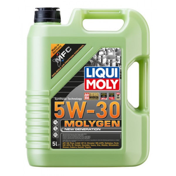 LIQUI MOLYGEN NEW GENERATION 新一代魔護機油 5W30 5L｜LIQUI MOLY 力魔 MOLYGEN NEW GENERATION 新一代魔護機油 5W30 5L