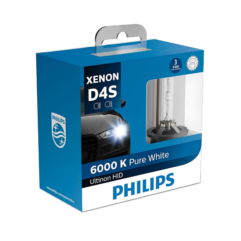 Philips Ultinon HID D4S Xenon 頭燈燈膽 6000K (一對)【Ultinon HID】
