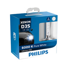 Load image into Gallery viewer, Philips Ultinon HID D3S Xenon 頭燈燈膽 6000K (一對)【Ultinon HID】