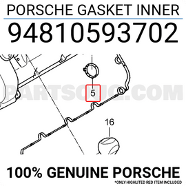 Porsche Spark Plug Tube Seal - Reinz 711192300