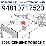 Porsche Engine Oil Cooler Gasket - Elring 482.260