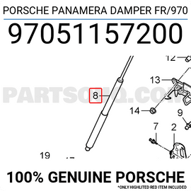 Porsche Hood Lift Support - Stabilus 172327