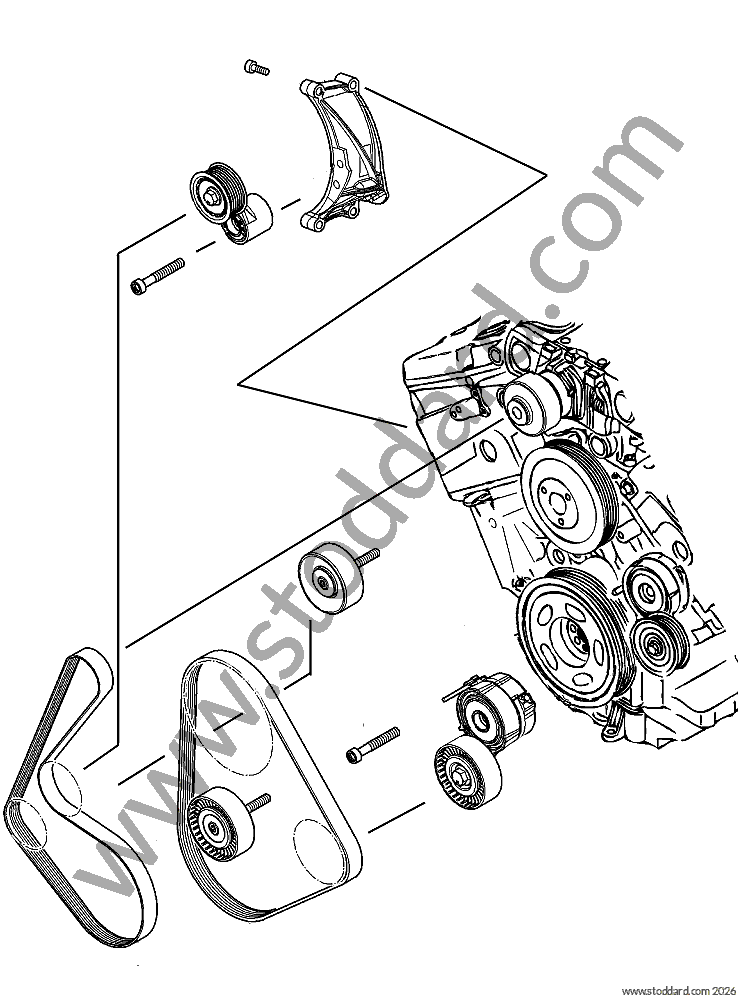 Porsche Supercharger Belt Tensioner - INA 5340487100