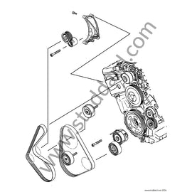 Porsche Supercharger Belt Tensioner - INA 5340487100
