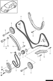 Porsche Engine Timing Chain Kit - IWIS 90001147