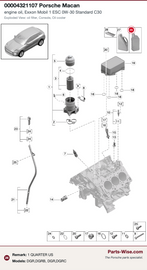 Porsche Engine Oil Change Kit - Liqui Moly Top Tec 4210