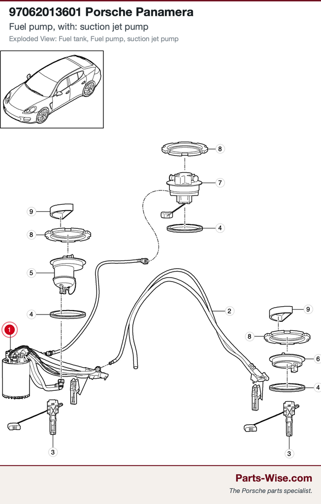 Porsche Fuel Pump Kit - Genuine Porsche 97062013601KT