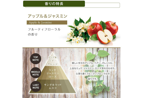 天然成分體汽車香薰 蘋果與茉莉花香味 G1611