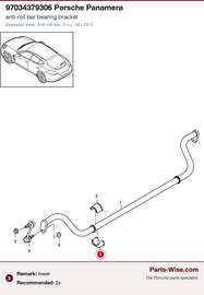Porsche Stabilizer Bar Bushing - OE Supplier 906268