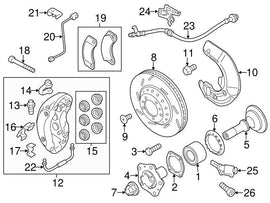 Porsche Disc Brake Pad Kit - Genuine Porsche 97035194804KT