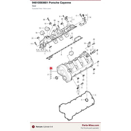 Porsche Engine Valve Cover Gasket - Reinz 711192200