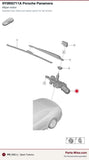 Porsche Back Glass Wiper Motor - Valeo 582709