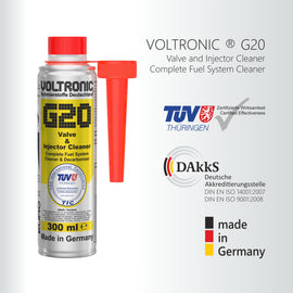VOLTRONIC G20 燃料系統清潔劑和脫碳劑汽油燃料處理劑 -300ml