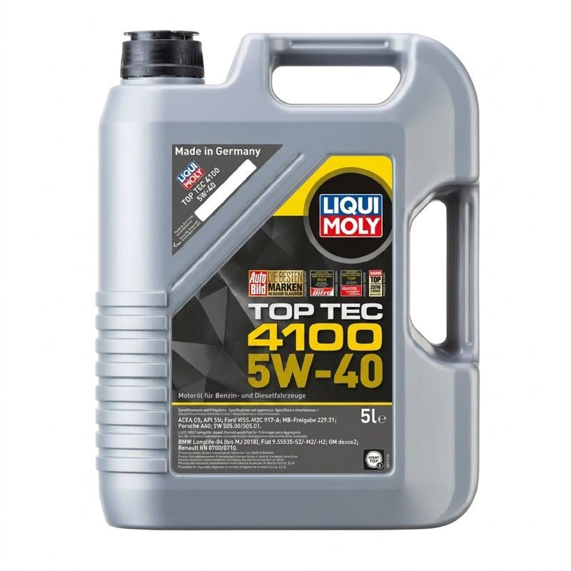 LIQUI TOP TEC 4100 C3認證 頂級科技機油 5W40 5L｜LIQUI MOLY 力魔 TOP TEC 4100 C3認證 頂級科技機油 5W40 5L
