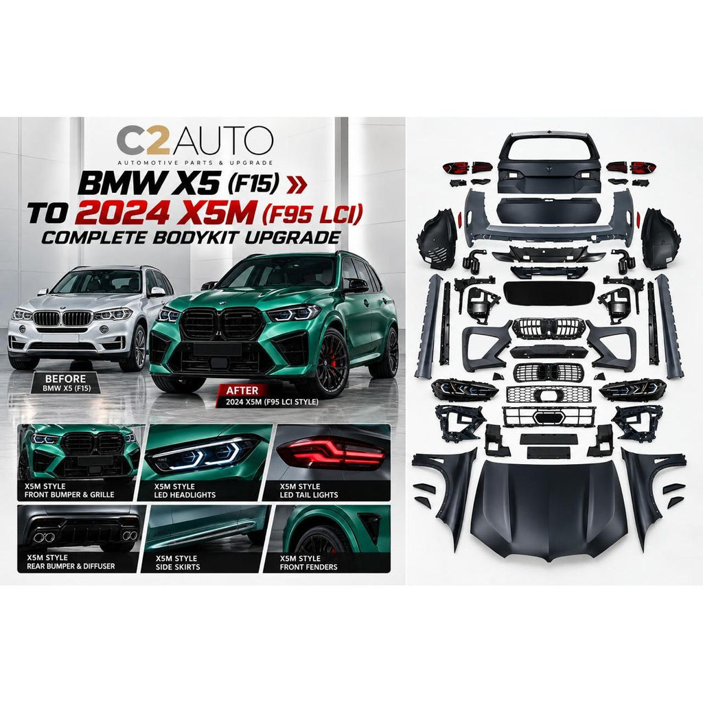 BMW X5 F15 to 2024 X5M F95 LCI Style Complete Body Kit Conversion | Full Exterior Upgrade