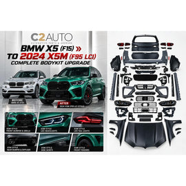 BMW X5 F15 to 2024 X5M F95 LCI Style Complete Body Kit Conversion | Full Exterior Upgrade