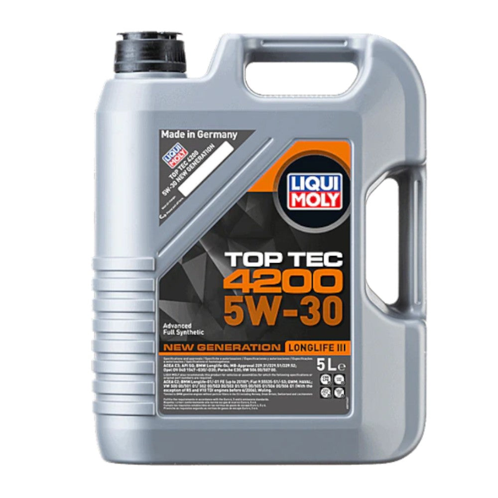 LIQUI TOP TEC 4200 頂級科技機油 5W30 5L｜LIQUI MOLY 力魔 TOP TEC 4200 頂級科技機油 5W30 5L