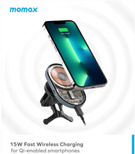 Load image into Gallery viewer, Q.Mag Mount 3 15W透明磁吸無線充電車載支架 CM20E