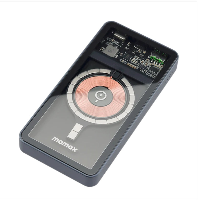Q.Mag Power+ 透明磁吸無線充電尿袋流動電源 10000mAh IP100MFIE
