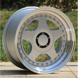 15'' 全新款 運動款 细闪银车边 車鈴 - 一套4件